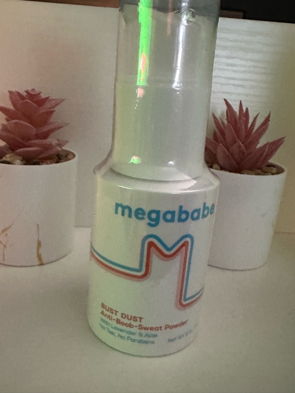 Megababe Bust Dust Anti-Boob Sweat Powder - White Bottle